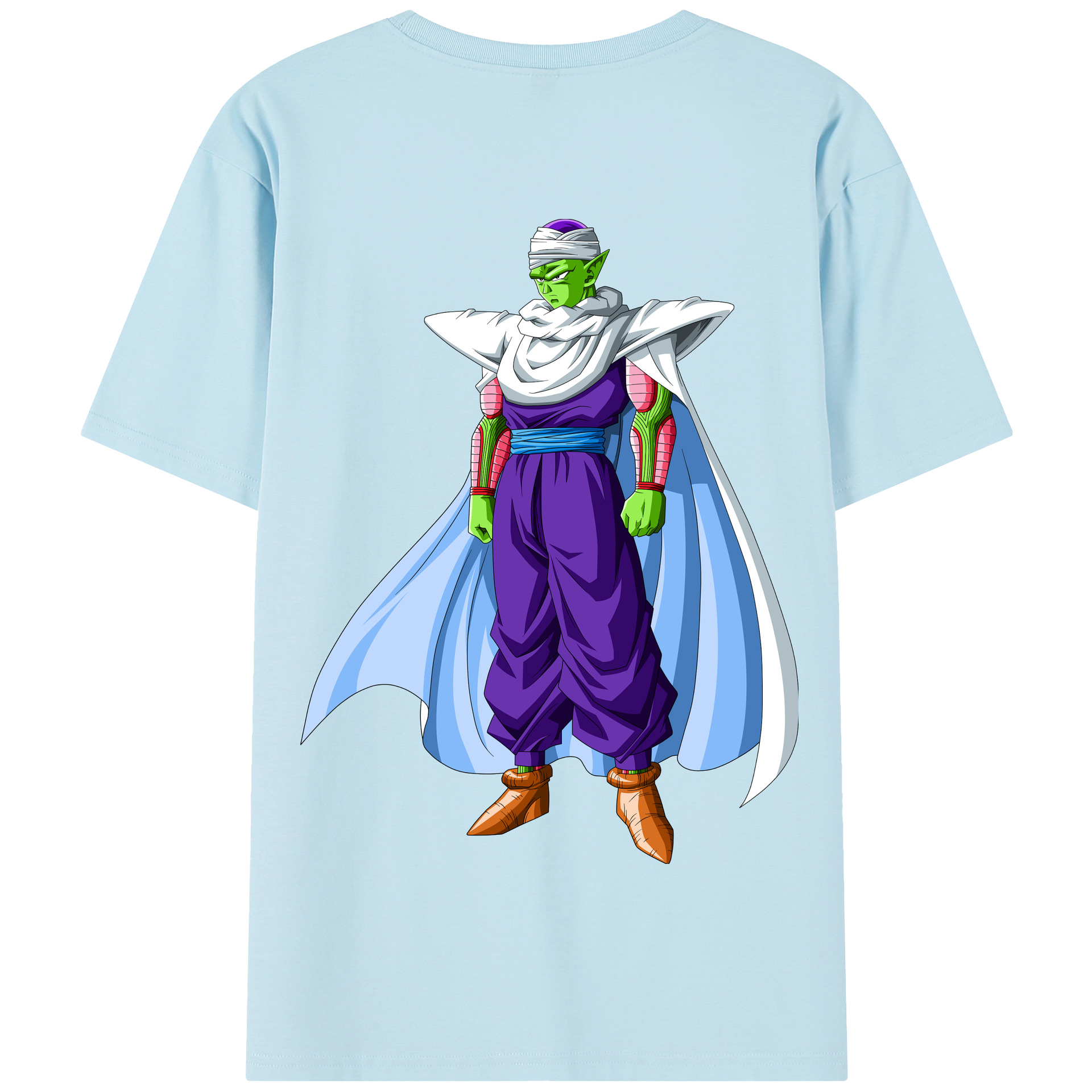 （画像用） ドラゴンボール ピッコロ DRAGON BALL Piccolo 綿100％半袖Tシャツ（背面プリント）